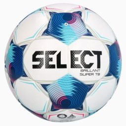 Piłka nożna Select Brillant Super TB Fifa PRO, rozmiar 5, kolor biało-niebiesko-różowa