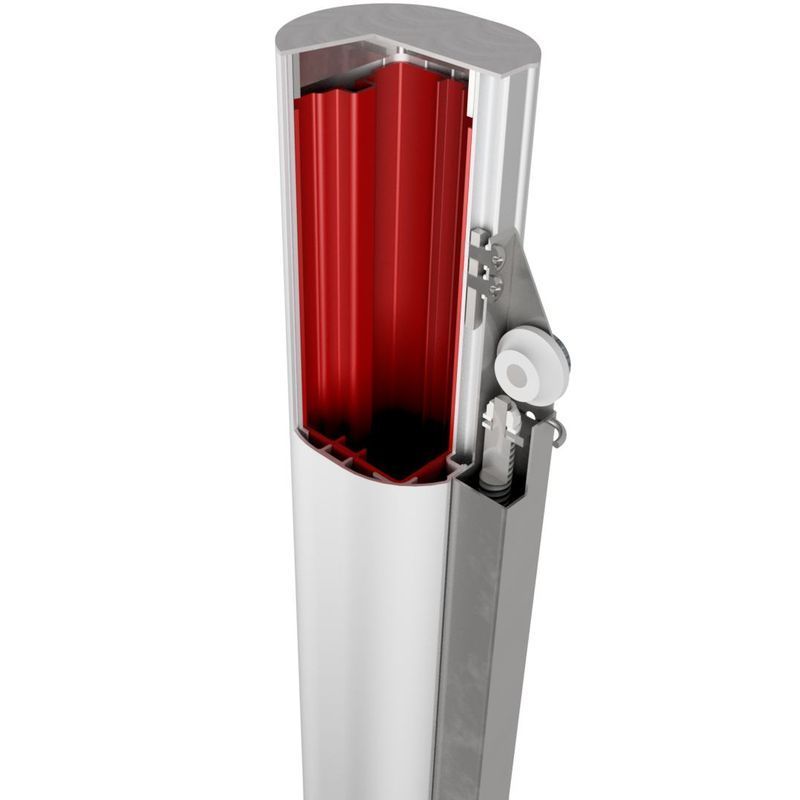 Słupki do siatkówki aluminiowe SP PRO, z podwójnym profilem aluminiowym o zwiększonej sztywności