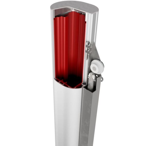 Słupki do siatkówki aluminiowe SP PRO, z podwójnym profilem aluminiowym o zwiększonej sztywności