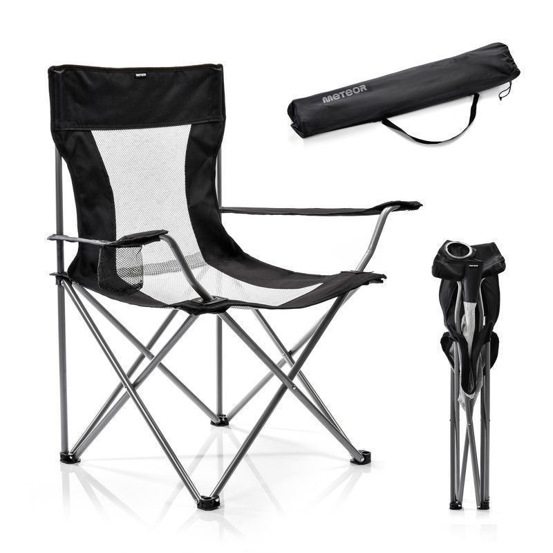 Meteor Tripper folding chair, 16526, black color