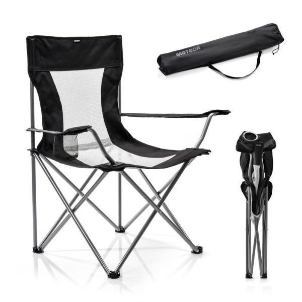 Meteor Tripper folding chair, 16526, black color