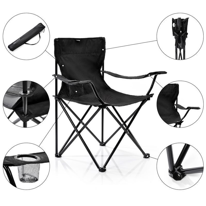 Meteor Quay folding chair,16529,black color
