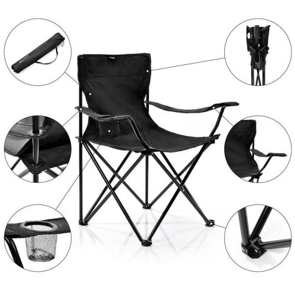Meteor Quay folding chair,16529,black color
