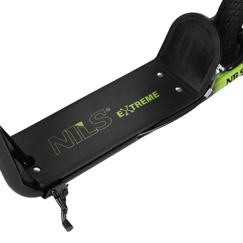 Scooter with pumped wheels, WH10201, NILS EXTREME, black-green color
