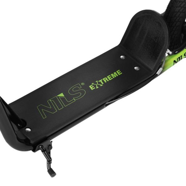 Scooter with pumped wheels, WH10201, NILS EXTREME, black-green color