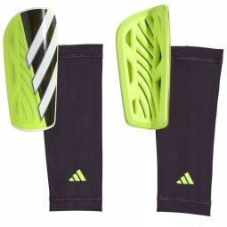 Ochraniacz piłkarski Adidas Tiro SG LGE, kolor żółto-czarno-fioletowy