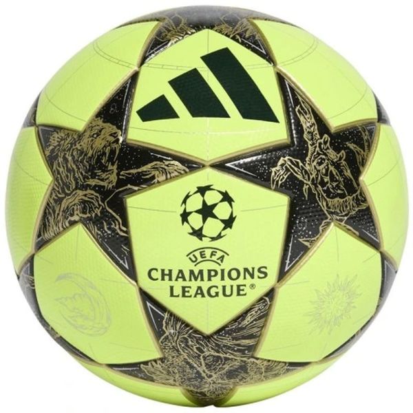 Adidas UCL Club soccer ball, yellow and black color
