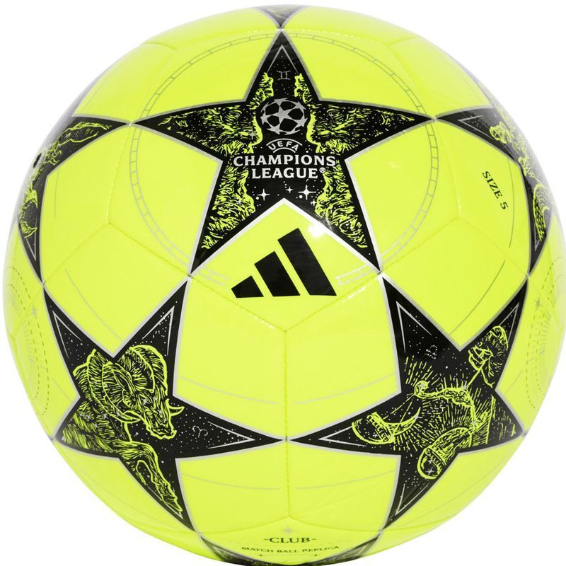 Adidas UCL Club soccer ball, yellow and black color