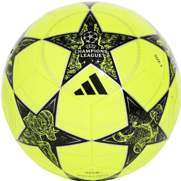 Adidas UCL Club soccer ball, yellow and black color
