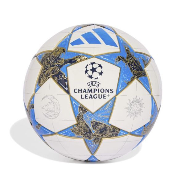 Adidas UCL League J350 soccer ball, size 4, white-blue-gold color