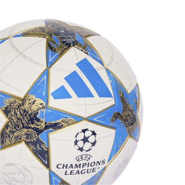 Adidas UCL League J350 soccer ball, size 4, white-blue-gold color