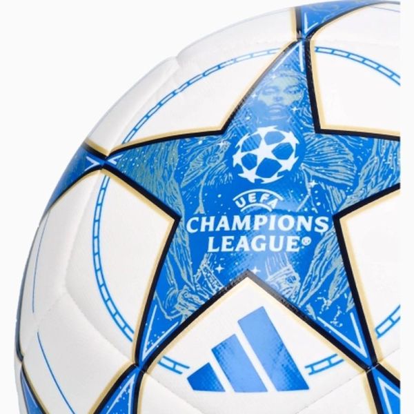 Adidas UCL Training soccer ball, size 4, color white-blue-gold