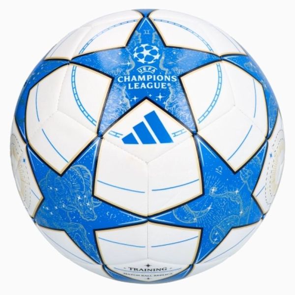 Adidas UCL Training soccer ball, size 4, color white-blue-gold