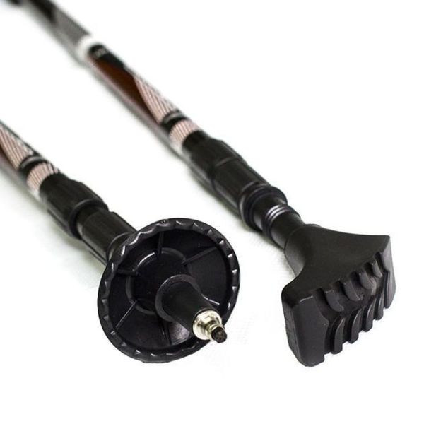 NILS Nordic Walking Poles, NW608, black color