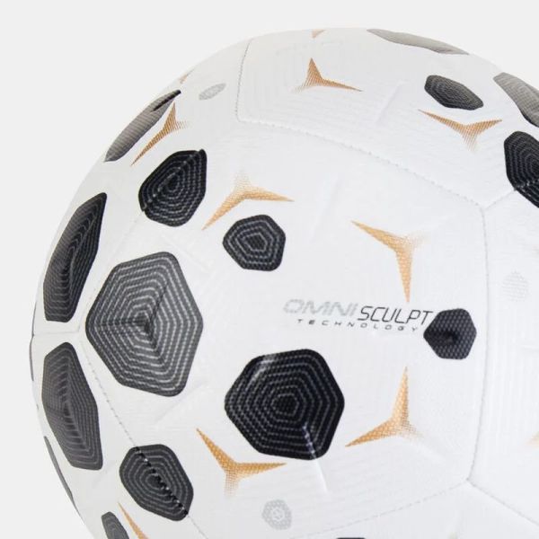 Nike Academy soccer, size 5, white-black-gold color