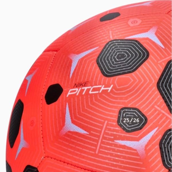 Nike Pitch soccer ball, size 5, red and black color