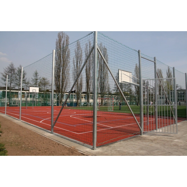 Steel pole, for fixing nets