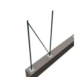 Universal shooter for the ball-screen, galvanized, powder-coated