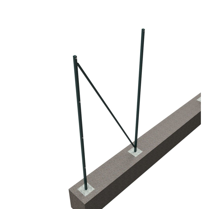 Universal shooter for the ball-screen, galvanized, powder-coated