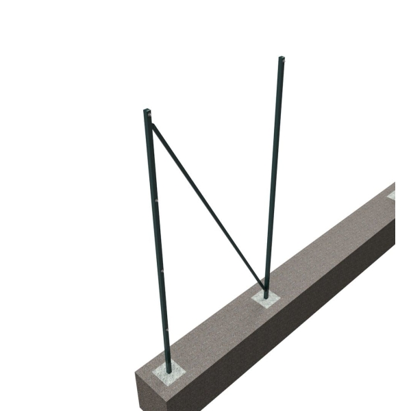 Universal shooter for the ball-screen, galvanized, powder-coated