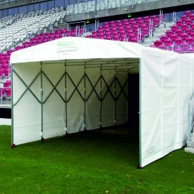 Telescopic tunnels for stadiums