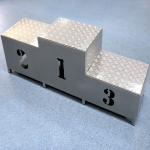 Sports podiums for the winners