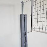Volleyball wall rail systems